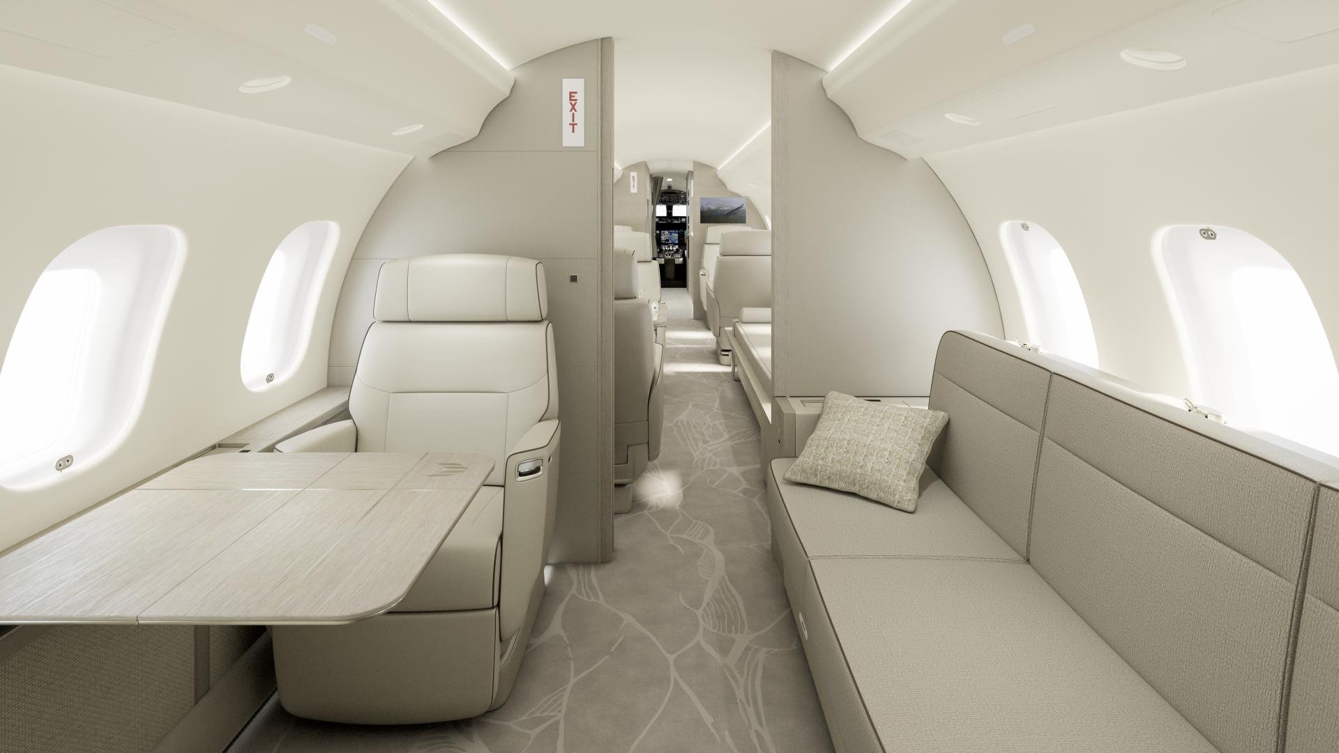 Bombardier Global 6500 cabin interior